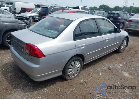 2005 Honda Civic Lx from USA, damaged, VIN 1HGES16515L019723